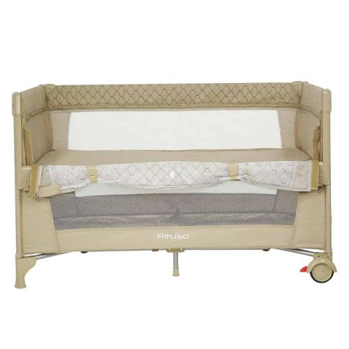 Манеж-кровать PITUSO Valencia Beige - Бежевый (опуск.бортик, 2 уровня, лаз, дуга) YP-P13