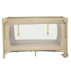 Манеж-кровать PITUSO Valencia Beige - Бежевый (опуск.бортик, 2 уровня, лаз, дуга) YP-P13