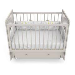 Детская кроватка PITUSO TINY (кашемир) (Колеса, ящик, быстросъемная стенка, Продольный маятник)