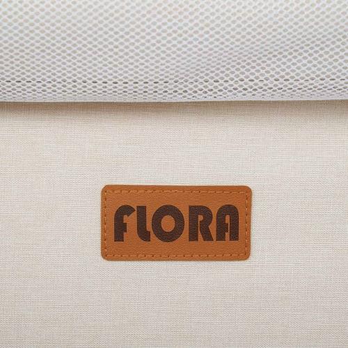 Колыбель Pituso Flora beige / бежевый (маятник) + Подарок (бутылочка)
