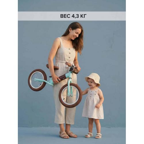 Беговел Pituso Jett (колеса 14") + сумка на руль Light Green / Светло зеленый