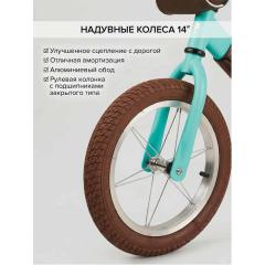 Беговел Pituso Jett (колеса 14") + сумка на руль Light Green / Светло зеленый