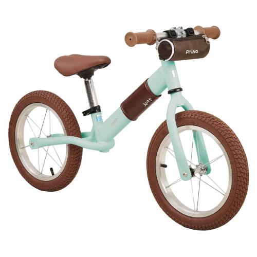 Беговел Pituso Jett (колеса 14") + сумка на руль Light Green / Светло зеленый