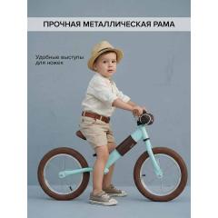 Беговел Pituso Jett (колеса 14") + сумка на руль Light Green / Светло зеленый