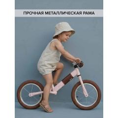 Беговел Pituso Jett (колеса 14") + сумка на руль Pink / Розовый