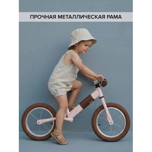 Беговел Pituso Jett (колеса 14") + сумка на руль Pink / Розовый