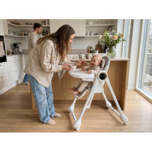 Стульчик для кормления BubaGo Mateo BG 215-1 Белый / электрокачели