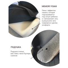 Автокресло Martin noir Elves+ Whole black (бустер со спинкой и подголовником, Isofix)