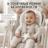 Стульчик для кормления BubaGo Mateo BG 215-1 Белый / электрокачели