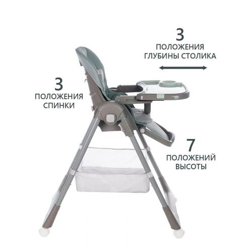 Стульчик для кормления Martin Noir TODY LUX Loft Grey (серый)