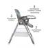 Стульчик для кормления Martin Noir TODY LUX Loft Grey (серый)