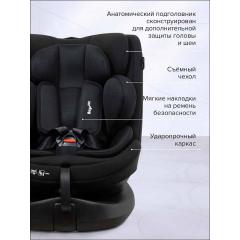 Автокресло Pituso Roys Lux black / черный (i-Size) (0-36 кг IsoFix) C014-LUX-Black