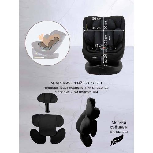 Автокресло Pituso Roys Lux black / черный (i-Size) (0-36 кг IsoFix) C014-LUX-Black