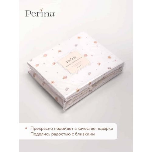 Комплект в кроватку Perina Muslin Планеты / Латте (Муслин 3 предмета)