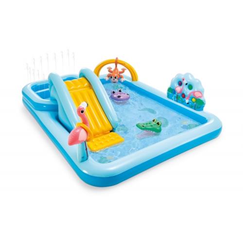 Игровой надувной центр басссейн Intex Джунгли 57161NP (257х216х84) 57161NPNP Jungle Adventure