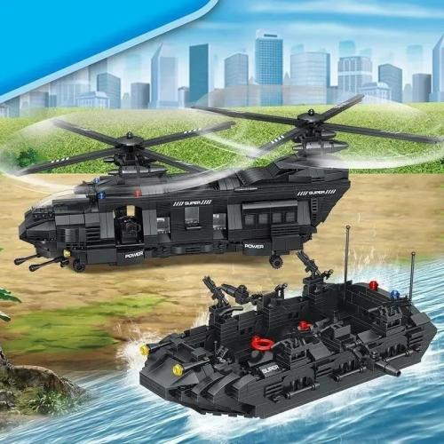 Конструктор Zhe Gao QL0108 Technic Транспортный вертолет СН-47 1351 дет