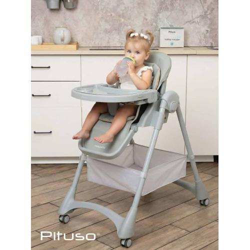 Стульчик для кормления Pituso Compatto 2026г Светло-серый YT-H36-Light grey