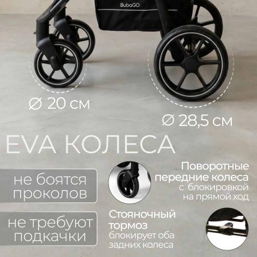 Коляска детская прогулочная BubaGo Cross City 2026 BG 155-6 Черный / Black