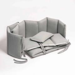 Бортик для кроватки Perina SoftCotton СК1/4-05.13 Серо-оливковый
