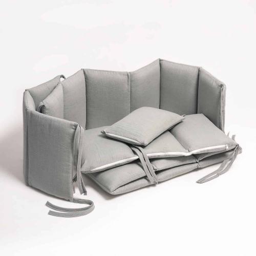 Бортик для кроватки Perina SoftCotton СК1/4-05.13 Серо-оливковый