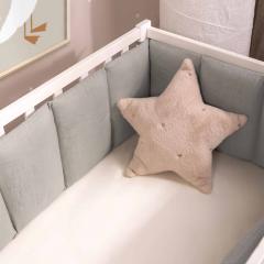 Бортик для кроватки Perina SoftCotton СК1/4-05.13 Серо-оливковый