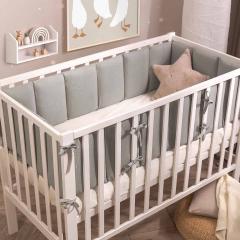 Бортик для кроватки Perina SoftCotton СК1/4-05.13 Серо-оливковый