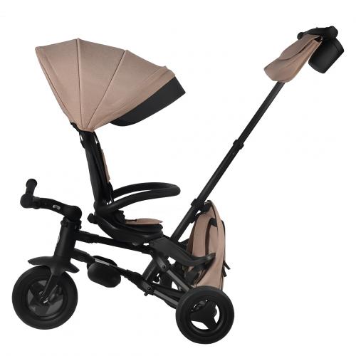Велосипед трехколесный QPlay NOVA+ Plus S700 - 17 (бежевый) Beige / складной руль