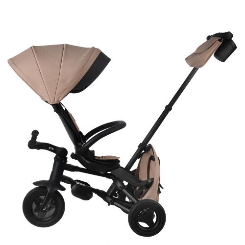 Велосипед трехколесный QPlay NOVA+ Plus S700 - 17 (бежевый) Beige / складной руль