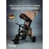Велосипед трехколесный QPlay NOVA+ Plus S700 - 17 (бежевый) Beige / складной руль