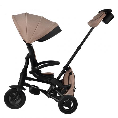 Велосипед трехколесный QPlay NOVA+ Plus S700 - 17 (бежевый) Beige / складной руль