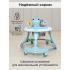 Ходунки BAMBOLA Froggy (круглые) (6 силик.кол,игр.,муз) Blue/Нежно-голубой
