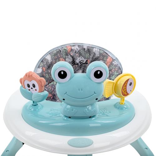 Ходунки BAMBOLA Froggy (круглые) (6 силик.кол,игр.,муз) Blue/Нежно-голубой