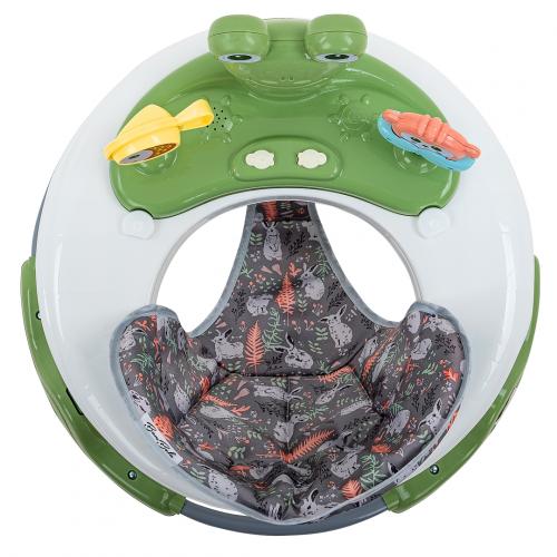Ходунки BAMBOLA Froggy (круглые) (6 силик.кол,игр.,муз) Green/Зеленый