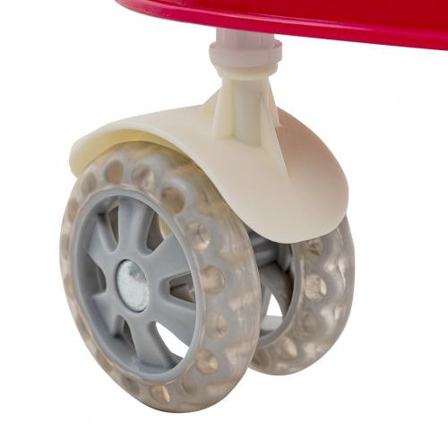 Ходунки BAMBOLA Микки и Мини (круглые) (6 силик.кол,игр.,муз, Руль) Red/Терракотовый
