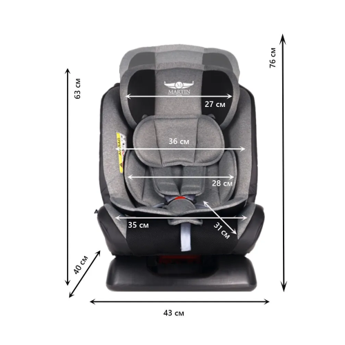 Автокресло Martin noir DISCOVERY Signal Black 0-36 кг (без Isofix)