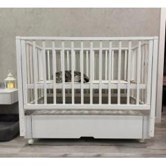 Детская кроватка Incanto Hollie универсальный маятник + ящик / KR-0045/0 (белый)