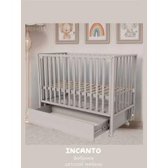 Детская кроватка Incanto Hollie универсальный маятник + ящик / KR-0045/4 (серый)