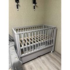 Детская кроватка Incanto Hollie универсальный маятник + ящик / KR-0045/4 (серый)
