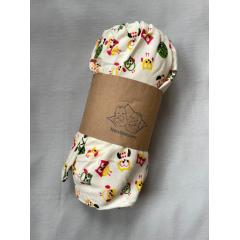 Простынь на резинке 120х60 трикотажная Совушки (ПЛ-0102)