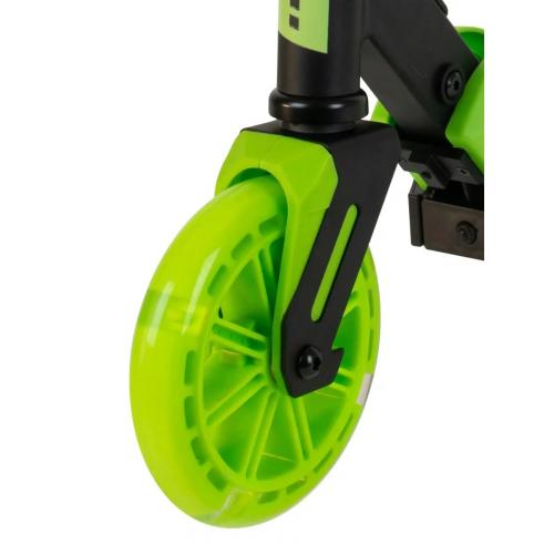 Детский самокат Tech Team Rainbow 145 черный-зеленый / black-green 042245