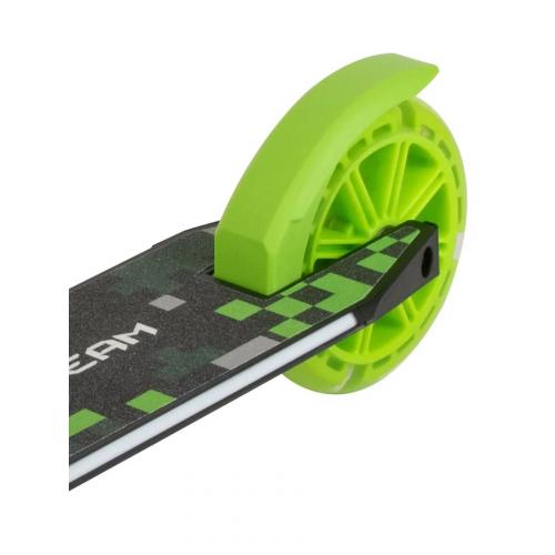 Детский самокат Tech Team Rainbow 145 черный-зеленый / black-green 042245