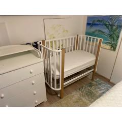 Детская кроватка СКВ-Компани 394001-6 (маятник) белый бук