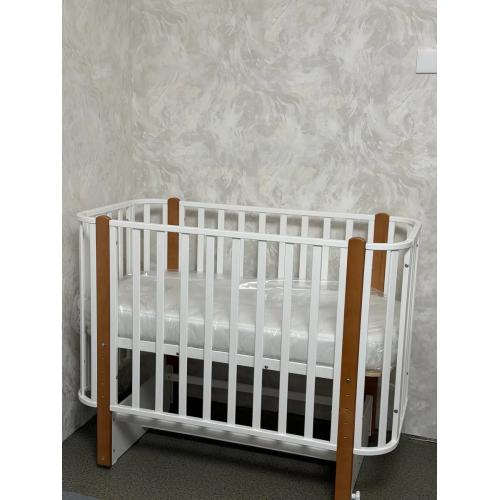 Детская кроватка СКВ-Компани 394001-6 (маятник) белый бук