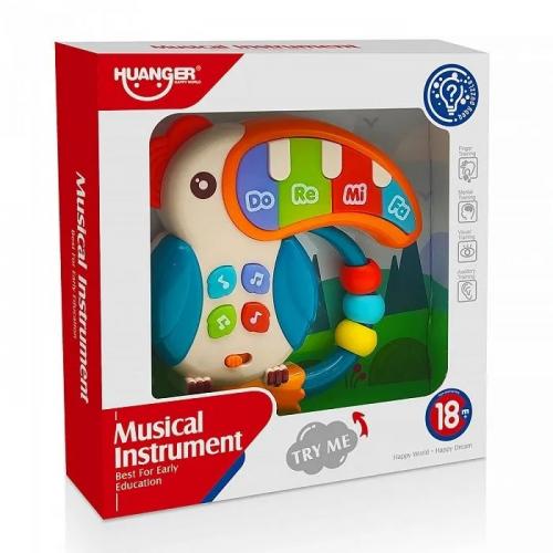 Игрушка развивающая Haunger Пианино Попугай HE0532 (свет,звук)