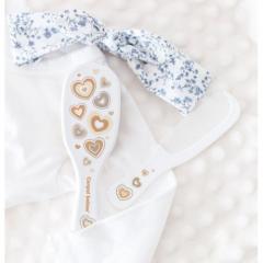 Набор Расческа детская и гребешок Canpol Newborn baby 7/406_whi Белый (из натуральной козьей шерсти)