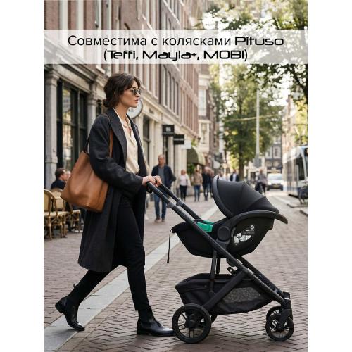 Автокресло Pituso Santiso Pro Black/Черный (i-Size) (0-13 кг) AY377-Black