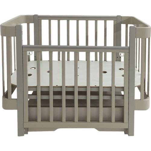 Кроватка детская PITUSO Olivia (маятник, ящик, быстросъемная  стенка) капучино