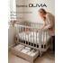 Кроватка детская PITUSO Olivia (маятник, ящик, быстросъемная  стенка) капучино