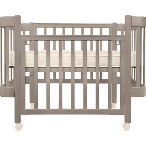Кроватка детская PITUSO Olivia (маятник, ящик, быстросъемная  стенка) капучино
