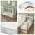 Комплект кроватка + матрас Plitex Юниор-Premium 120x60x7 (маятник продольный) Белый-Бук 3194001-6-2